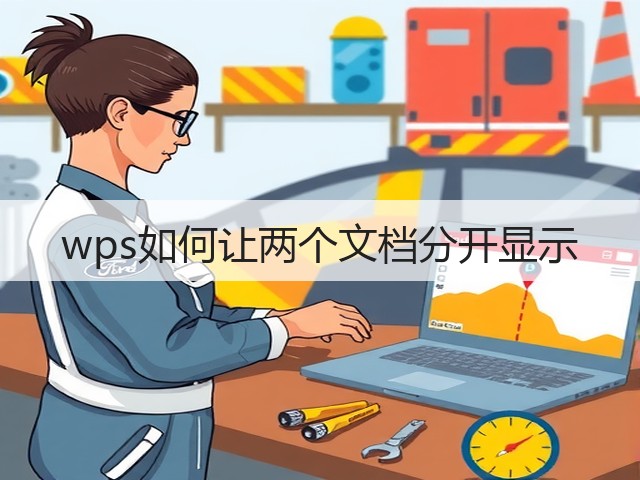 wps如何让两个文档分开显示(图3) wps如何让两个文档分开显示(图3)