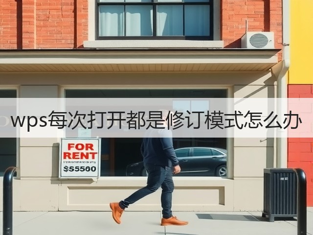 wps每次打开都是修订模式怎么办(图2) wps每次打开都是修订模式怎么办(图2)