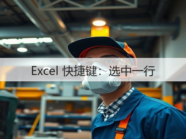 Excel 快捷键:选中一行(图3) Excel 快捷键:选中一行(图3)