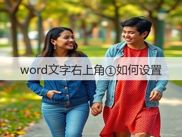 word文字右上角①如何设置(图2) word文字右上角①如何设置(图2)