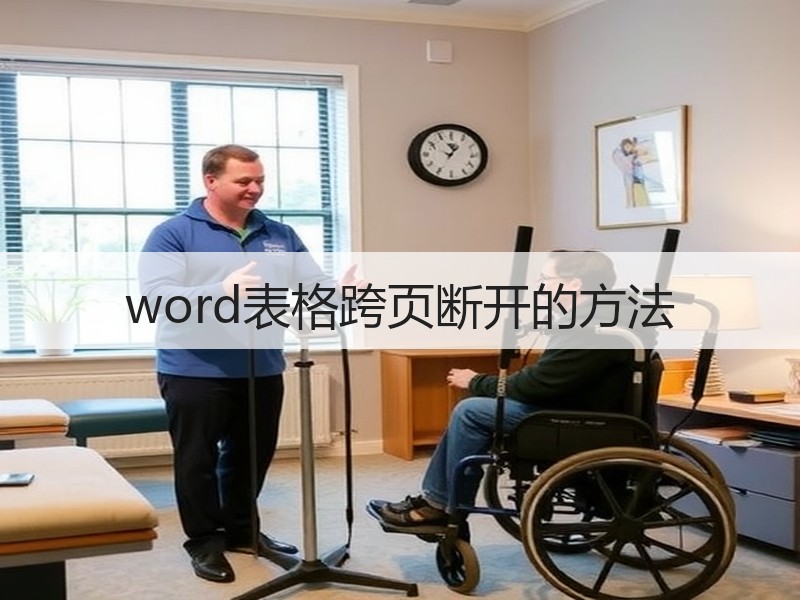 word表格跨页断开的方法 - 诺云壹观办公网