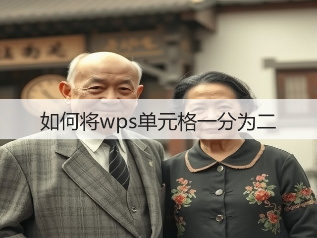 如何将wps单元格一分为二(图1) 如何将wps单元格一分为二(图1)