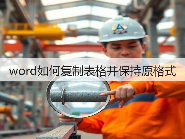 word如何复制表格并保持原格式(图2)