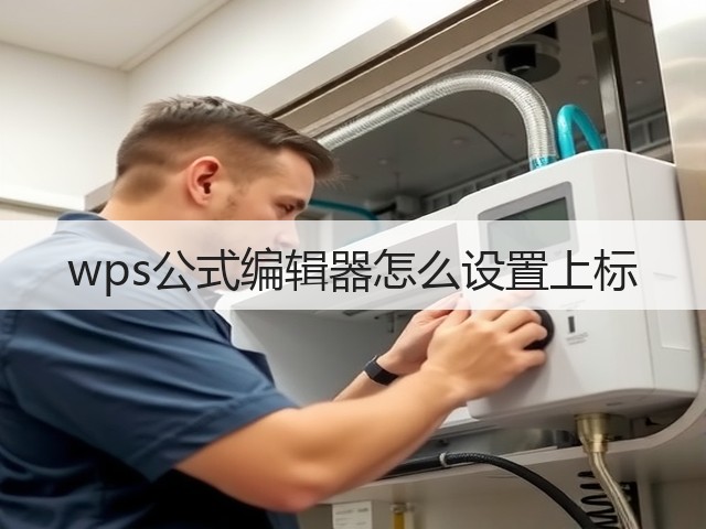 wps公式编辑器怎么设置上标(图3)