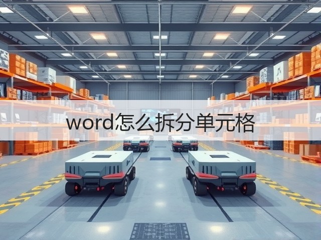 word怎么拆分单元格(图3)