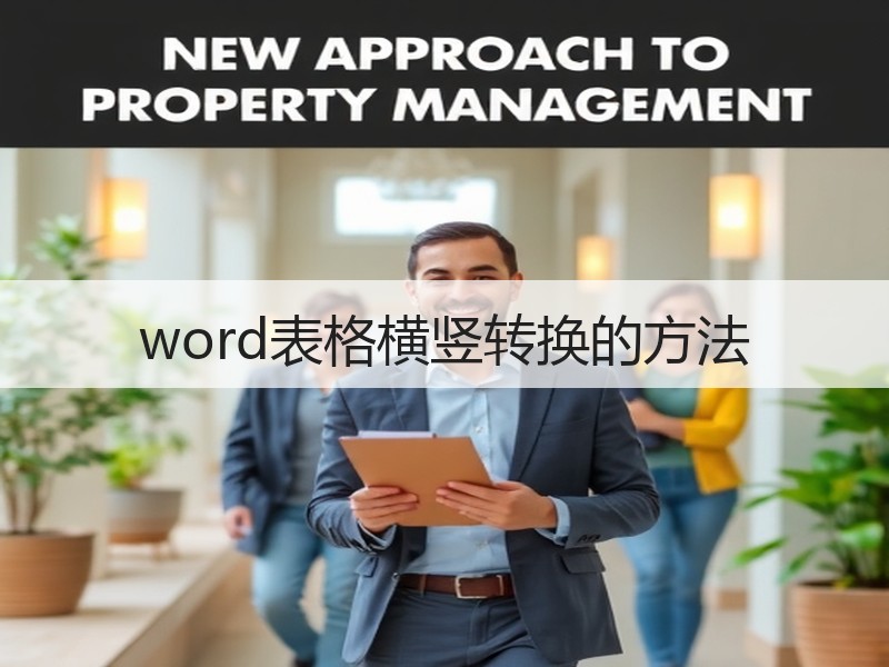 word表格横竖转换的方法 - 诺云壹观办公网