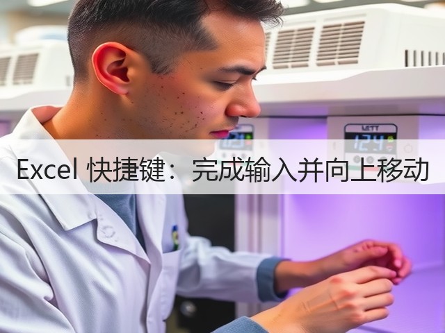 Excel 快捷键:完成输入并向上移动(图3) Excel 快捷键:完成输入并向上移动(图3)