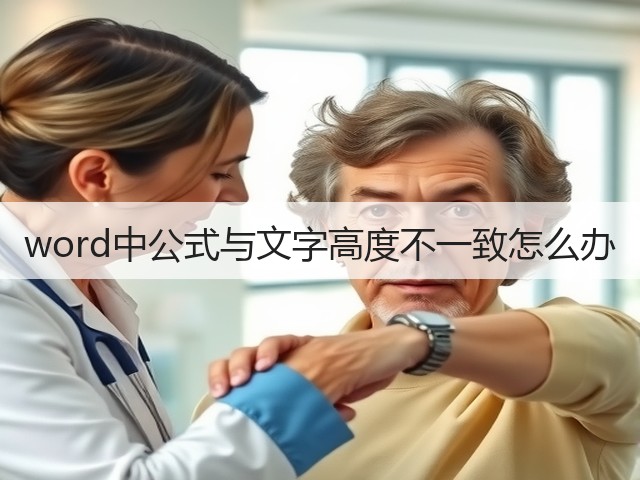 word中公式与文字高度不一致怎么办(图2)