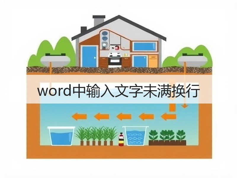 word中输入文字未满换行 - 诺云壹观办公网