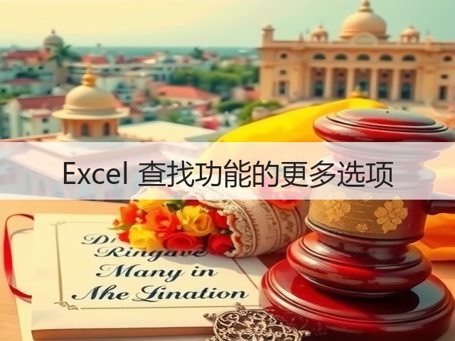 Excel 查找功能的更多选项(图1) Excel 查找功能的更多选项(图1)