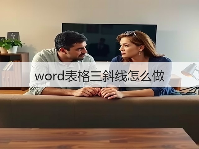 word表格三斜线怎么做(图3)