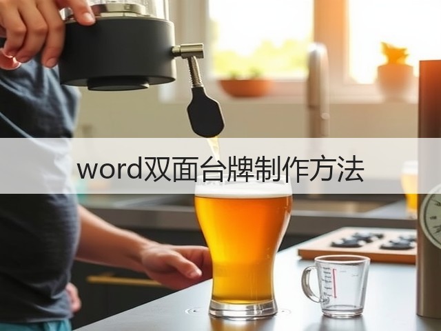 word双面台牌制作方法(图1) word双面台牌制作方法(图1)