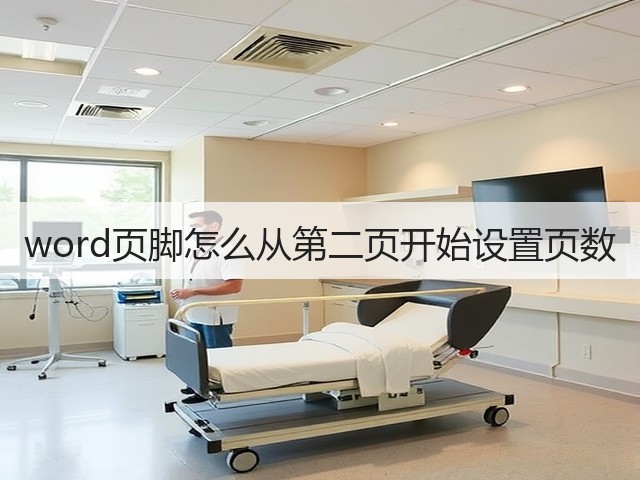 word页脚怎么从第二页开始设置页数(图3) word页脚怎么从第二页开始设置页数(图3)
