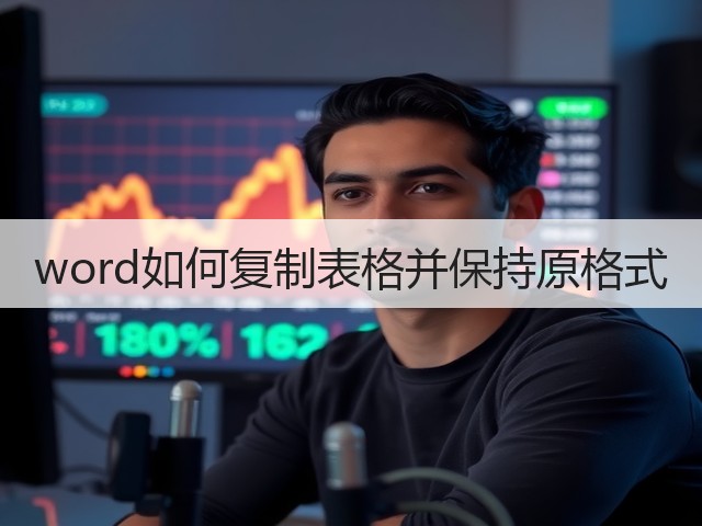 word如何复制表格并保持原格式(图2)