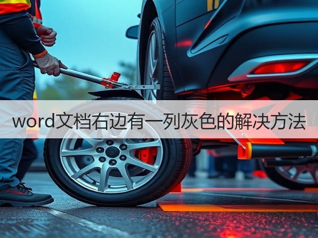 word文档右边有一列灰色的解决方法(图3) word文档右边有一列灰色的解决方法(图3)