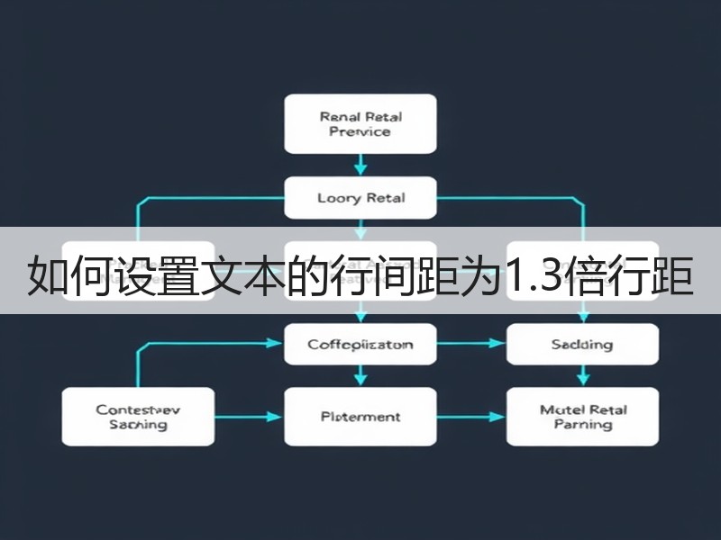 如何设置文本的行间距为1.3倍行距 - 诺云壹观办公网