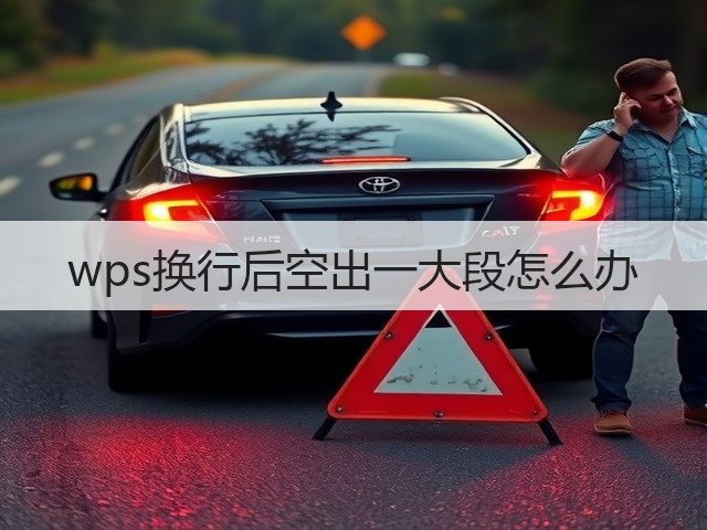 wps换行后空出一大段怎么办(图2)