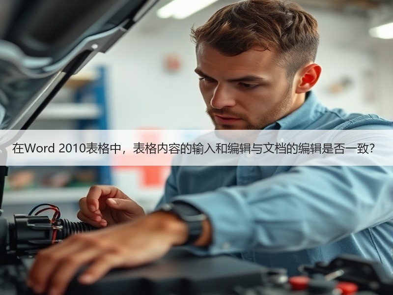 在Word 2010表格中，表格内容的输入和编辑与文档的编辑是否一致？ - 诺云壹观办公网