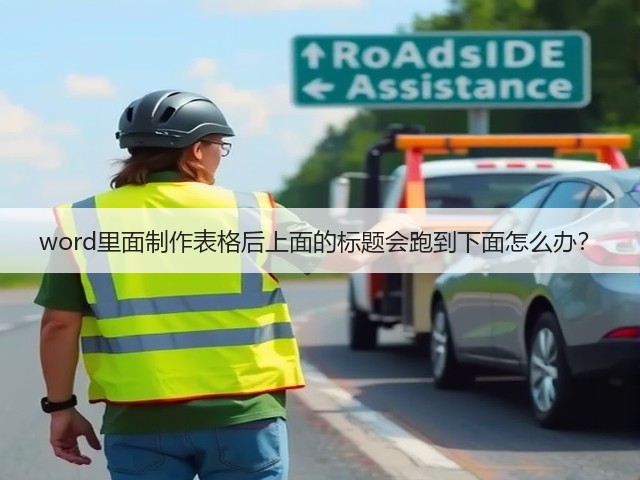 word里面制作表格后上面的标题会跑到下面怎么办?(图3) word里面制作表格后上面的标题会跑到下面怎么办?(图3)
