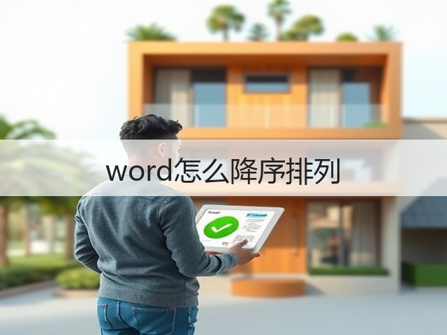 word怎么降序排列(图3) word怎么降序排列(图3)