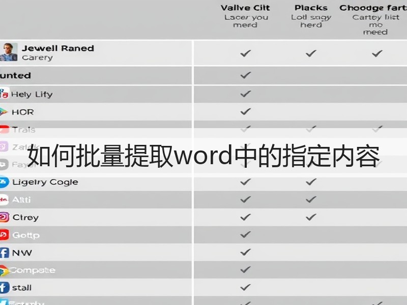 如何批量提取word中的指定内容 - 诺云壹观办公网
