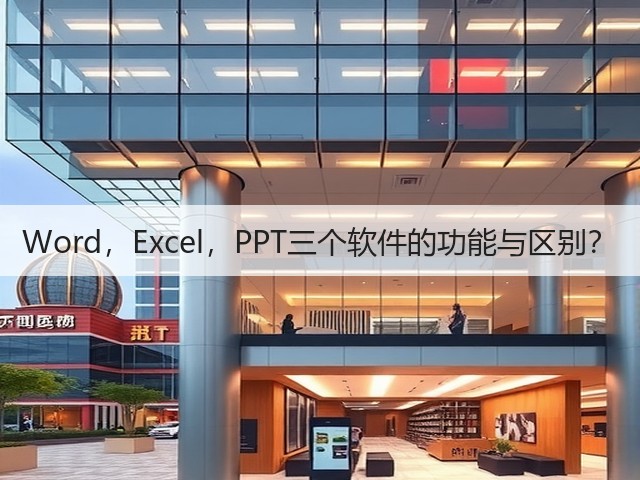 Word,Excel,PPT三个软件的功能与区别?(图1) Word,Excel,PPT三个软件的功能与区别?(图1)