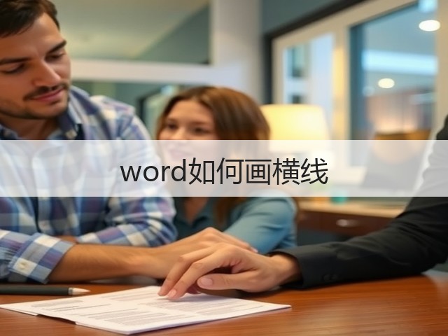 word如何画横线(图2) word如何画横线(图2)