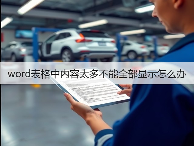 word表格中内容太多不能全部显示怎么办(图2)