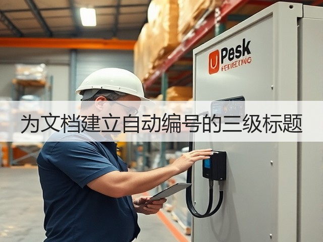 为文档建立自动编号的三级标题(图1) 为文档建立自动编号的三级标题(图1)