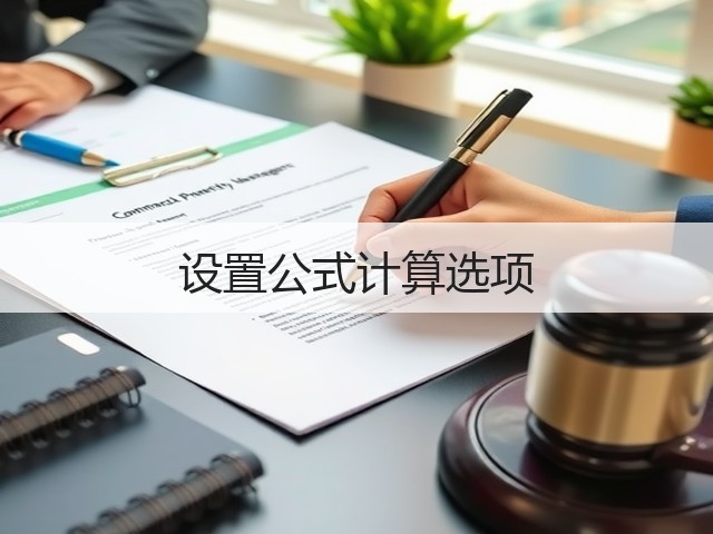 设置公式计算选项(图3) 设置公式计算选项(图3)