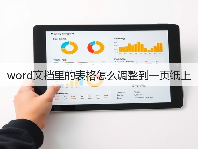 word文档里的表格怎么调整到一页纸上(图2)