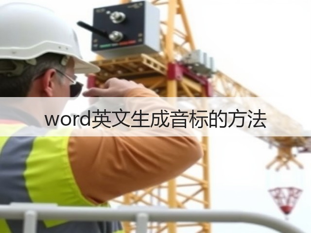 word英文生成音标的方法(图3)