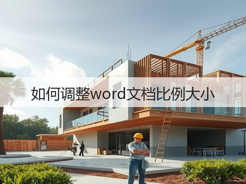 如何调整word文档比例大小 - 诺云壹观办公网