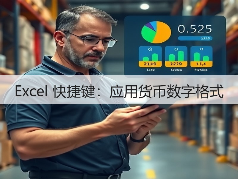 Excel 快捷键：应用货币数字格式 - 诺云壹观办公网