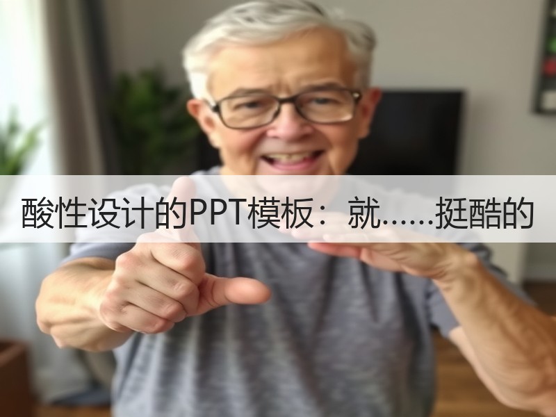 酸性设计的PPT模板：就……挺酷的 - 诺云壹观办公网