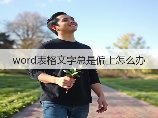 word表格文字总是偏上怎么办(图1)