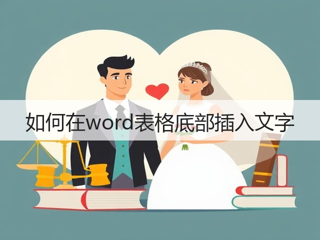 如何在word表格底部插入文字(图2)