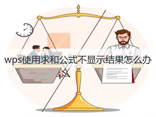 wps使用求和公式不显示结果怎么办(图3) wps使用求和公式不显示结果怎么办(图3)
