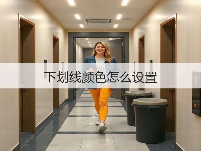 下划线颜色怎么设置(图1)