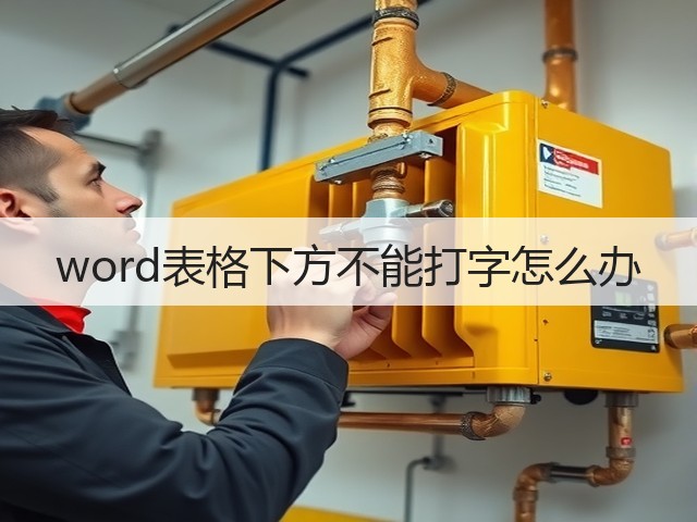 word表格下方不能打字怎么办(图2) word表格下方不能打字怎么办(图2)