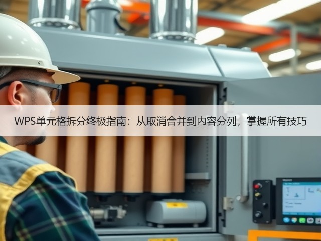 WPS单元格拆分终极指南:从取消合并到内容分列,掌握所有技巧(图1) WPS单元格拆分终极指南:从取消合并到内容分列,掌握所有技巧(图1)