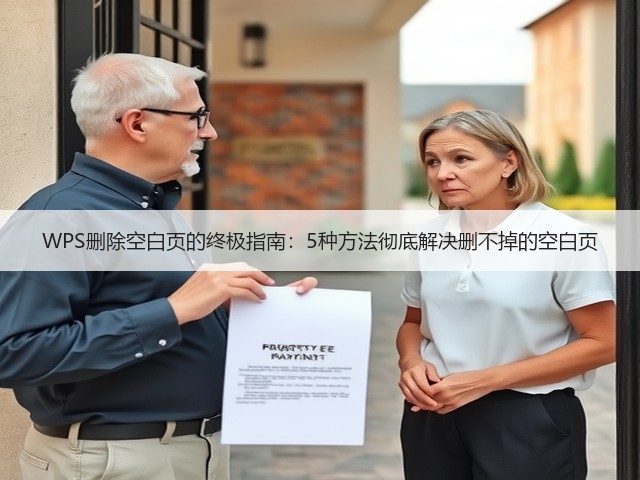 WPS删除空白页的终极指南:5种方法彻底解决删不掉的空白页(图1) WPS删除空白页的终极指南:5种方法彻底解决删不掉的空白页(图1)