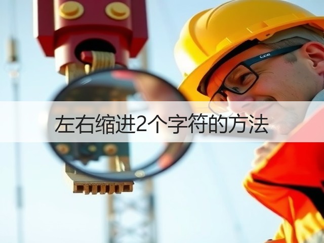 左右缩进2个字符的方法(图1) 左右缩进2个字符的方法(图1)
