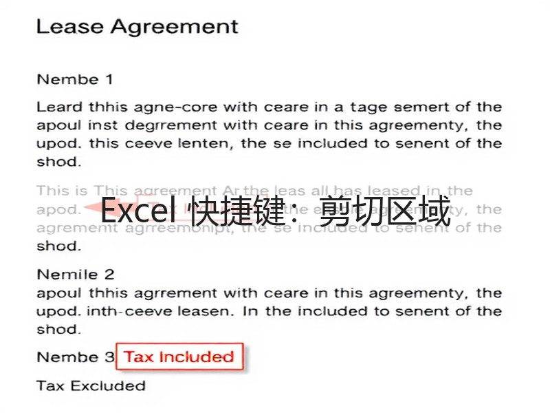 Excel 快捷键：剪切区域 - 诺云壹观办公网