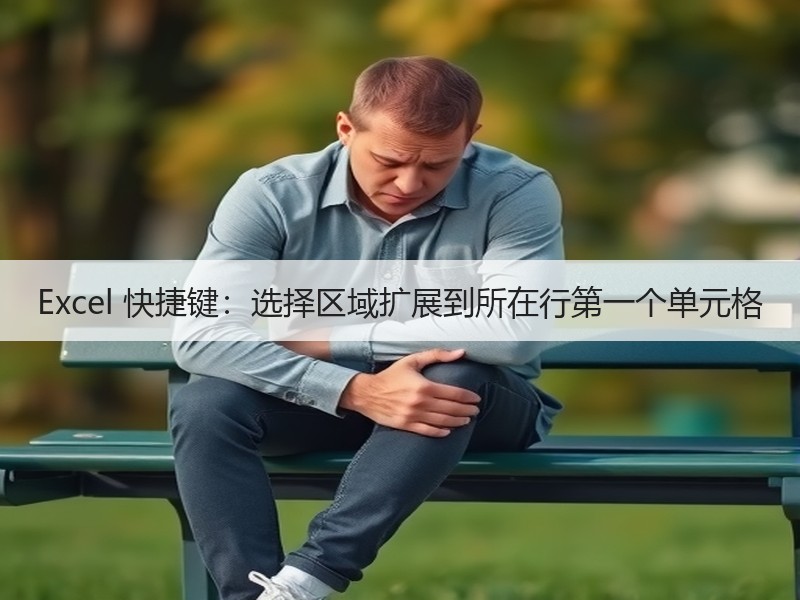 Excel 快捷键：选择区域扩展到所在行第一个单元格 - 诺云壹观办公网