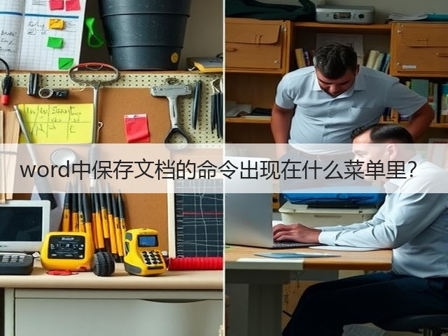 word中保存文档的命令出现在什么菜单里？(图1)