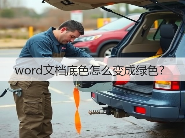 word文档底色怎么变成绿色？(图3)