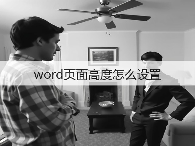 word页面高度怎么设置(图2) word页面高度怎么设置(图2)
