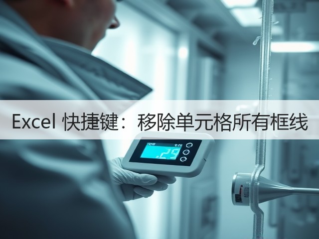 Excel 快捷键：移除单元格所有框线(图3)