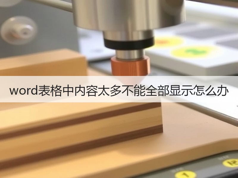 word表格中内容太多不能全部显示怎么办 - 诺云壹观办公网